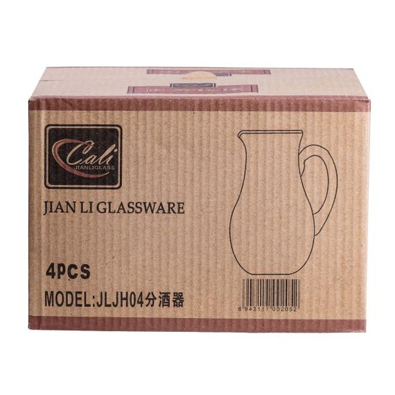 Глечик для напоїв фігурний 300 мл прозорий HP573 | Зображення 1