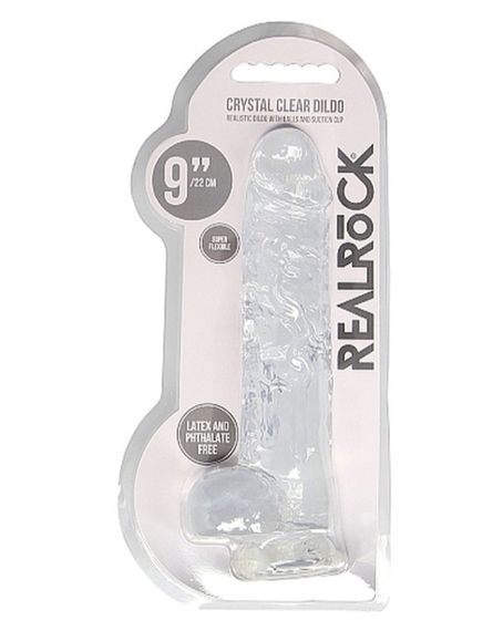 Фалоімітатор - Realrock Dildo 9" Transparent Sex Aura