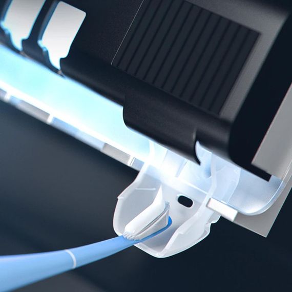 Диспенсер з УФ стерилізацією для зубної пасти та щіток BRUSH STERILIZER / Тримач для зубних щіток | Зображення 4