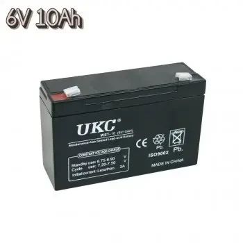 Акумуляторна батарея agm UKC WST-10 6V 10Ah акумулятор для УПСа, акумулятор до дитячого електромобіля | Зображення 2