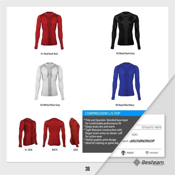 Термокофта BestTeam TS-18070 біла | Зображення 3