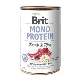 Brit Mono Protein Dog Lamb and Rice влажный корм монопротеиновый с ягненком и рисом для взрослых собак 400 гр