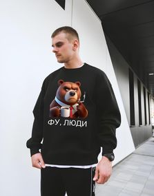 Світшот чоловічий з мерчем (оверсайз)