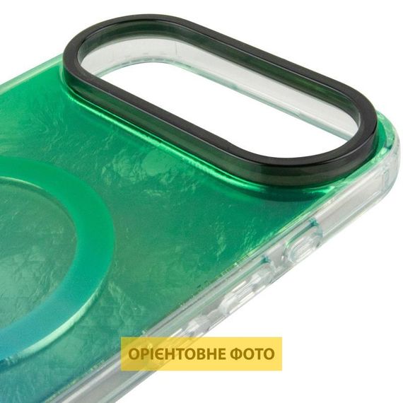 Чохол TPU Shiny Mountain (MagFit) для Apple iPhone 17 Air (6.6") Green / Blue | Зображення 3