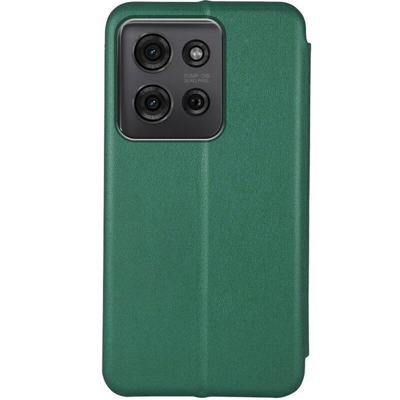 Кожаный чехол-книжка Classy для Motorola Moto G75 5G Зеленый | Зображення 1