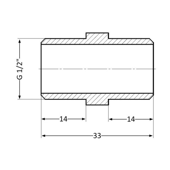Ниппель Thermo Alliance Standart 1/2" НР SD4071515L | Зображення 1