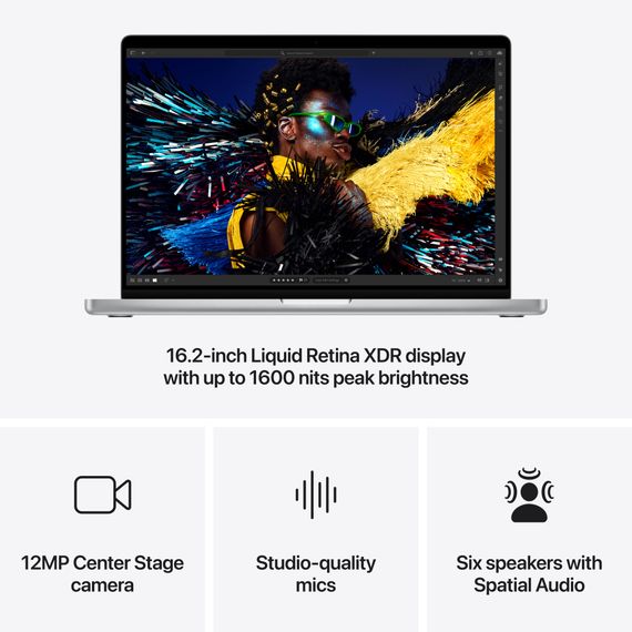 Ноутбук Apple MacBook Pro 16 A3186 M4 Max Silver (MX2W3UA/A) | Зображення 4