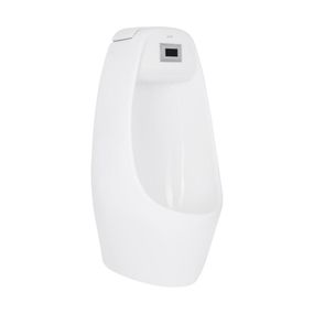 Пісуар підвісний Qtap Stork з ІЧ-датчиком автоматичного змиву 350х310х685 White QT1588102HW