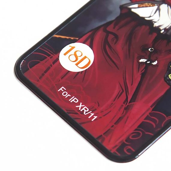 Захисне 2.5D скло Weva AirBag (тех.пак) для Apple iPhone 11 / XR (6.1") Чорний | Зображення 2