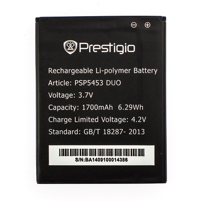 Акумулятор Prestigio MultiPhone 5453 Duo / PAP5453 DUO (1700 mAh) Original