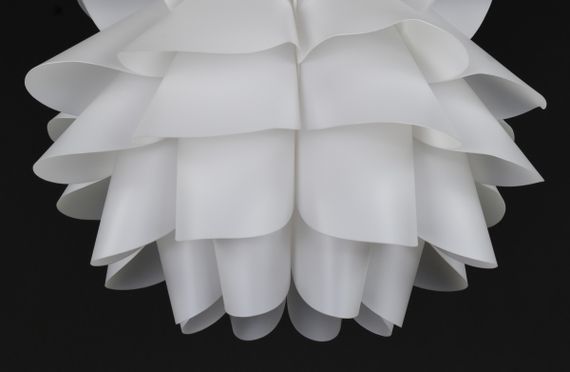 Люстра стельова на 1 лампочку 27947 Білий 45х48х48 см. | Зображення 4