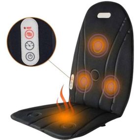 Накидка масажна з підігрівом в автомобіль 12/220V Massage JB-100D LY60 Чорна
