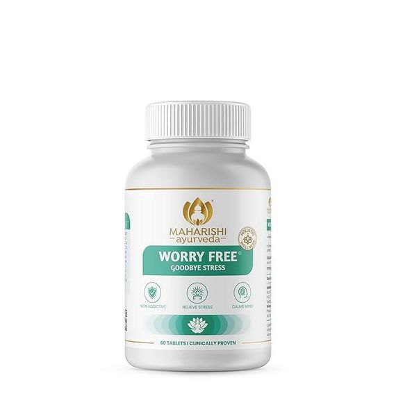 Антистрес Махаріші, Ашваганда, 60 таблеток, Worry Free, Maharishi
