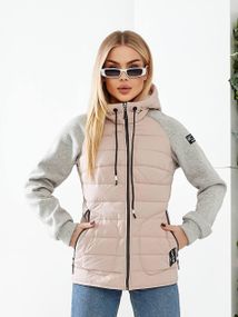 Куртка з трик.рукавом, арт. 1011, колір пудра