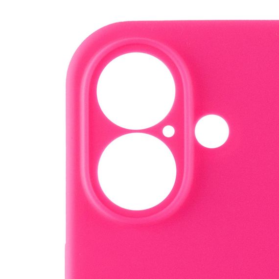 Чохол Silicone Case Full Camera Protective (AA) для Apple iPhone 16 Plus (6.7") Рожевий / Barbie pink | Зображення 3