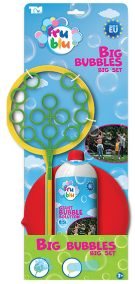 Мильні бульбашки Великий набір з розчином 0.5 л. FRU BLU | Зображення 1