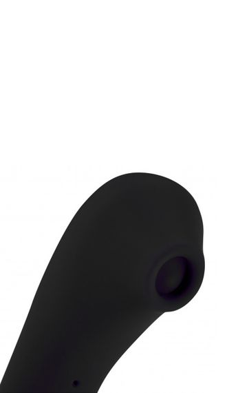 Вакуумно-хвильовий стимулятор клітора для орального сексу SECRET KISS + LICKER чорний (Застосунок НЕ Sex Aura | Зображення 3