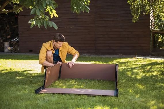 Грядка садовая квадратная Keter Maple Square пластиковая для растений и овощей коричневая 17209665 | Зображення 2