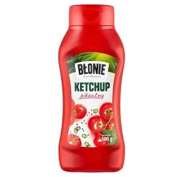 Кетчуп томатний пікантний Blonie Pikantny, 500 г, Польща, гострий, до м'яса та шашки