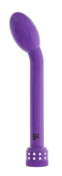 Вибромассажер для точки G со стразами Dream toys Good Vibes, фиолетовый sexstyle