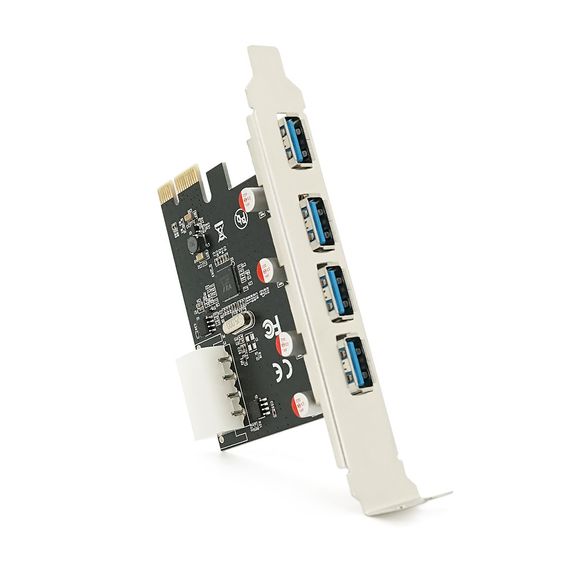 Контроллер PCI-Е=>USB 3.0.4 порта, 5Gbps, BOX