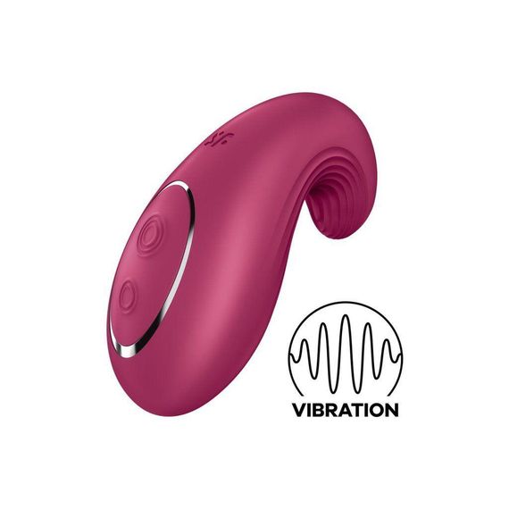 Вібратор Satisfyer Dipping Delight Berry, 2 мотори, гнучкий кінчик Sex Aura