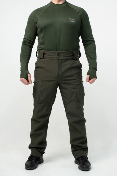 Утеплені Військові штани Soft Shell Military олива