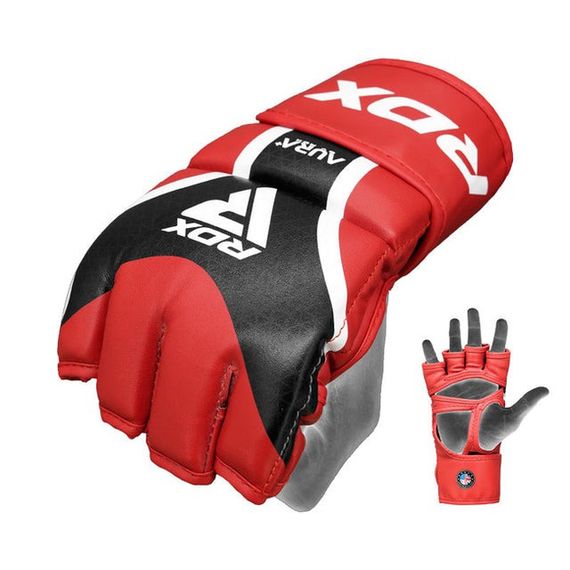 Рукавиці для ММА RDX AURA PLUS T-17 Red/Black S | Зображення 1