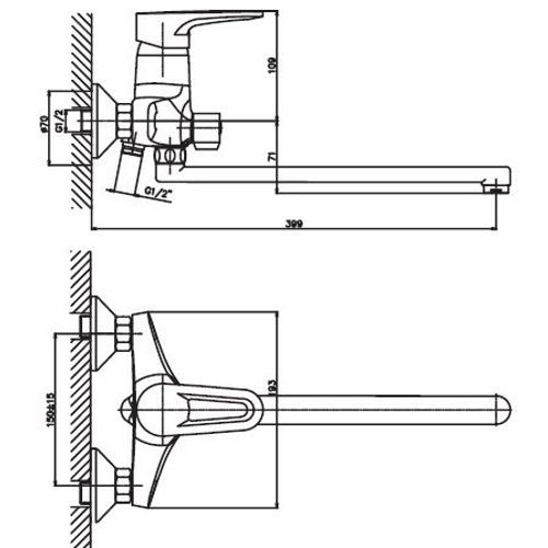 Змішувач для ванни Haiba OPUS 006 (HB0331) | Зображення 1