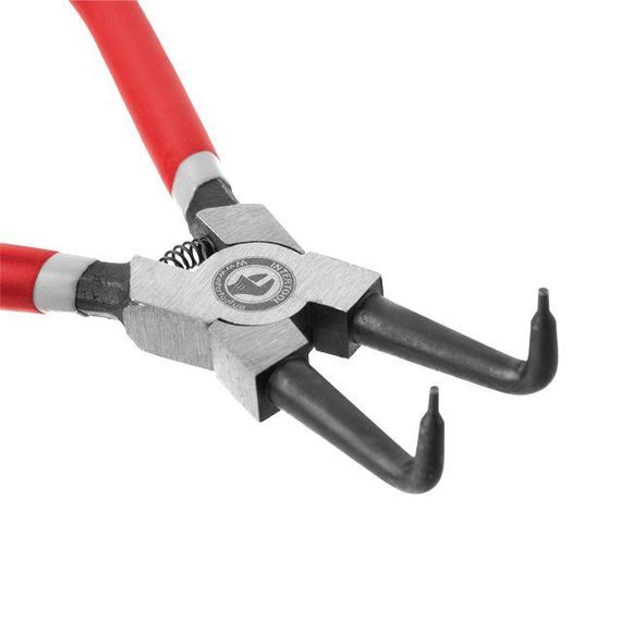 Щипці для стопорных кілець, вигнуті на стискання INTERTOOL HT-7012 | Зображення 1