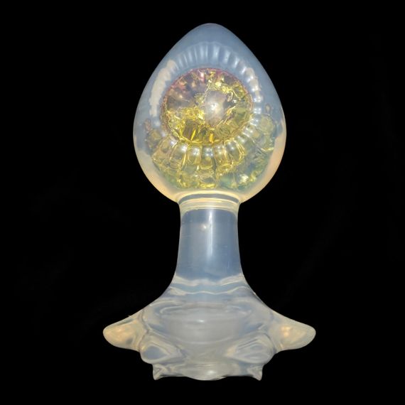 Анальна пробка з бічним рельєфом UNIVIBE, силіконова з каменем, 9.3 х 4.9 см sexstyle | Зображення 2