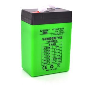 Аккумуляторная батарея литиевая QiSuo 6V 10A элементами Li-ion 18650
