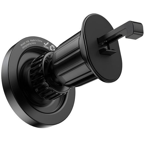 Автодержатель Hoco H56 Show ring magnetic (air outlet) Black | Зображення 1