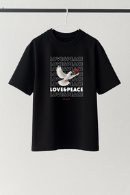 Футболка Лав чорний S XL