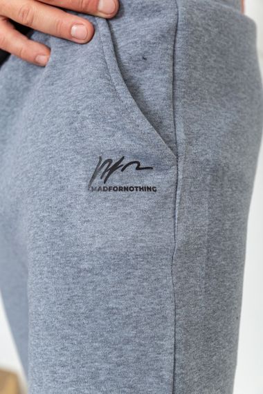 Спортивные штаны мужские на флисе, цвет светло-серый, 238R56848 | Зображення 4