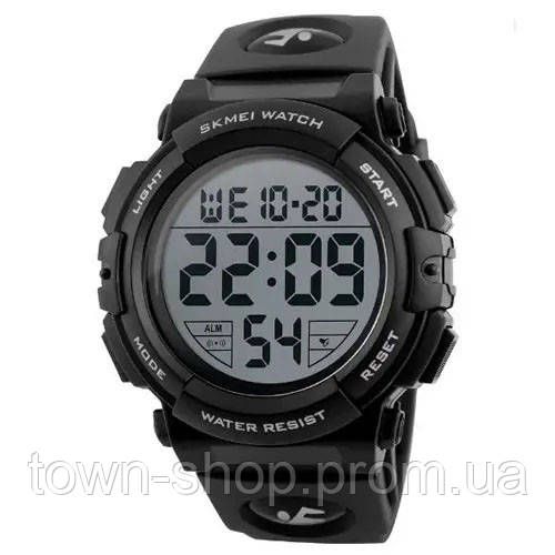 Часы наручные мужские SKMEI 1258BK, брендовые мужские часы, водостойкие тактические часы. Цвет: черный