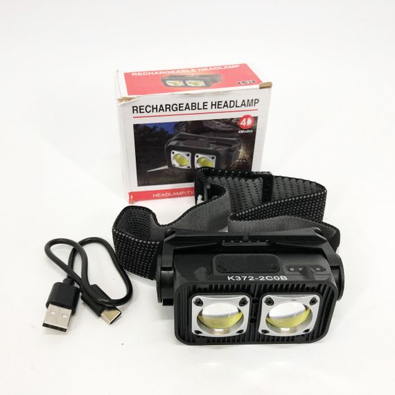 Мощный аккумуляторный фонарь для рыбалки, Мощный аккумуляторный фонарик на голову AW-48 | Зображення 4