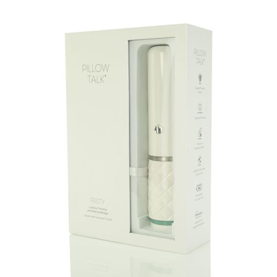 Роскошный вибратор-пульсатор с присоской Pillow Talk - Feisty Thrusting Vibrator Teal sexstyle | Зображення 7