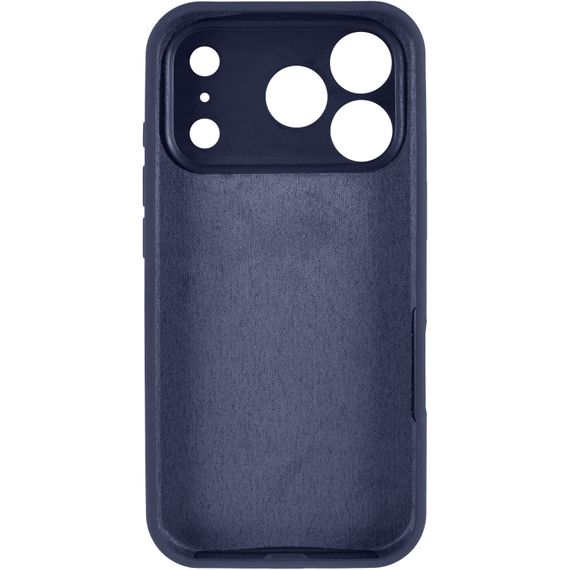 Чохол Silk Full Camera Protective (AA) NO LOGO для Apple iPhone 17 Pro / 18 Pro (6.3") Темно-синій / Midnight blue | Зображення 2