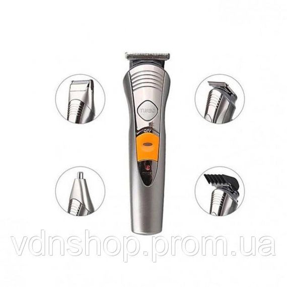 Триммер для стрижки аккумуляторный профессиональный, Профессиональный триммер с насадками QC-15 | Зображення 9