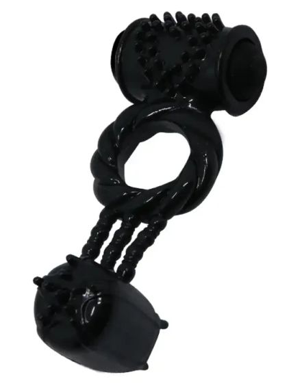 Ерекційне вібро кільце із стимулятором клітора BAILE Sweet Vibration Ring, BI-014080-1 sexstyle | Зображення 5