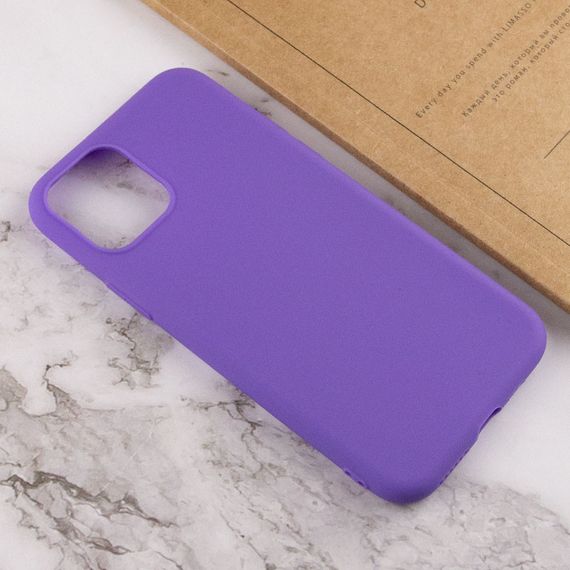 Силиконовый чехол Candy для Apple iPhone 12 Pro Max (6.7") Сиреневый | Зображення 3