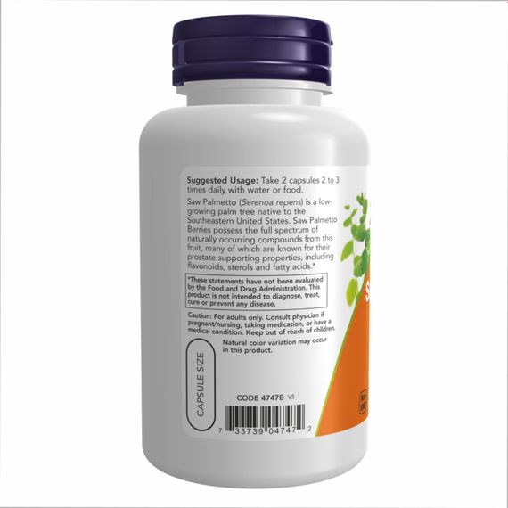 Saw Palmetto 550mg - 250 vcaps | Зображення 2