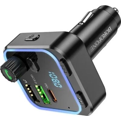 FM модулятор BOROFONE BC53, Black, Box | Зображення 1