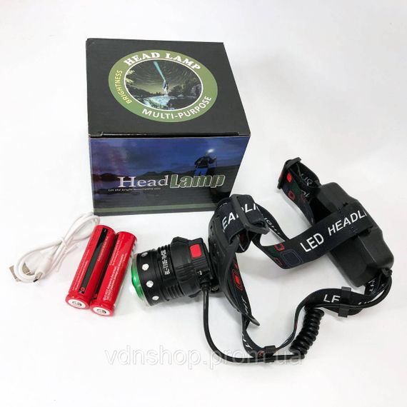 Налобний ліхтарик для голови Police, Налобний ліхтар для сантехніка, Налобна лампа MU-85 | Зображення 2