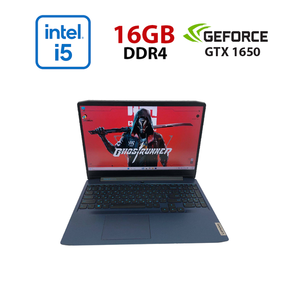 Игровой ноутбук Lenovo IdeaPad Gaming 3 15IMH05 / 15.6" (1920x1080) IPS / Intel Core i5-10300H (4 (8) ядра по 2.5 - 4.5 GHz) / 8 GB DDR4 / 512 GB SSD / nVidia GeForce GTX 1650, 4 GB GDDR5, 128-bit / WebCam / HDMI б/у