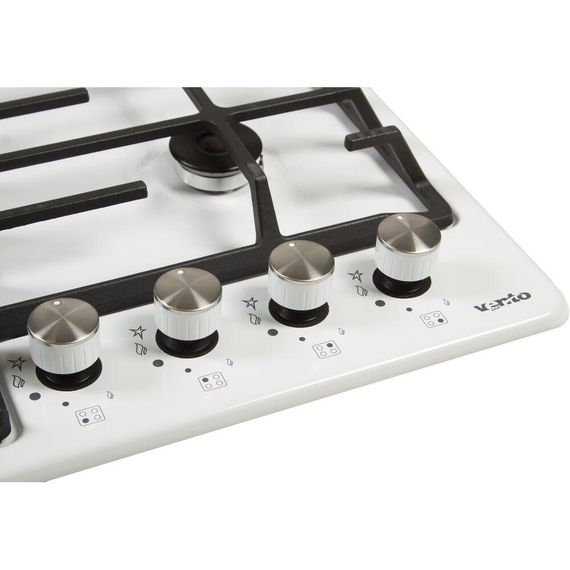 Газовая поверхность белая Ventolux HG640-DA3 CS (WH) | Зображення 4
