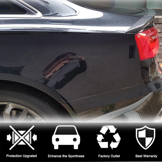 Спойлер Lip V4 (Карбон) для Ауди A6 C7 2011-2017 гг | Зображення 1