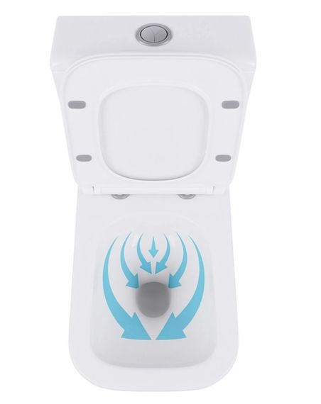 Унітаз підлоговий Qtap Crow Eco Rimless з сидінням Slim Duroplast/ Soft-close/ Quick Release QTCRO27W48750 | Зображення 6