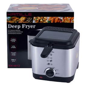 Фритюрниця електрична 1,5л 900W 6812 KAMILLE